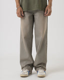 Wide Leg Denim (Faded Blue)