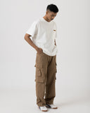 Grid Cargo Pants (Brown)