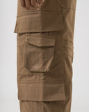 Grid Cargo Pants (Brown)