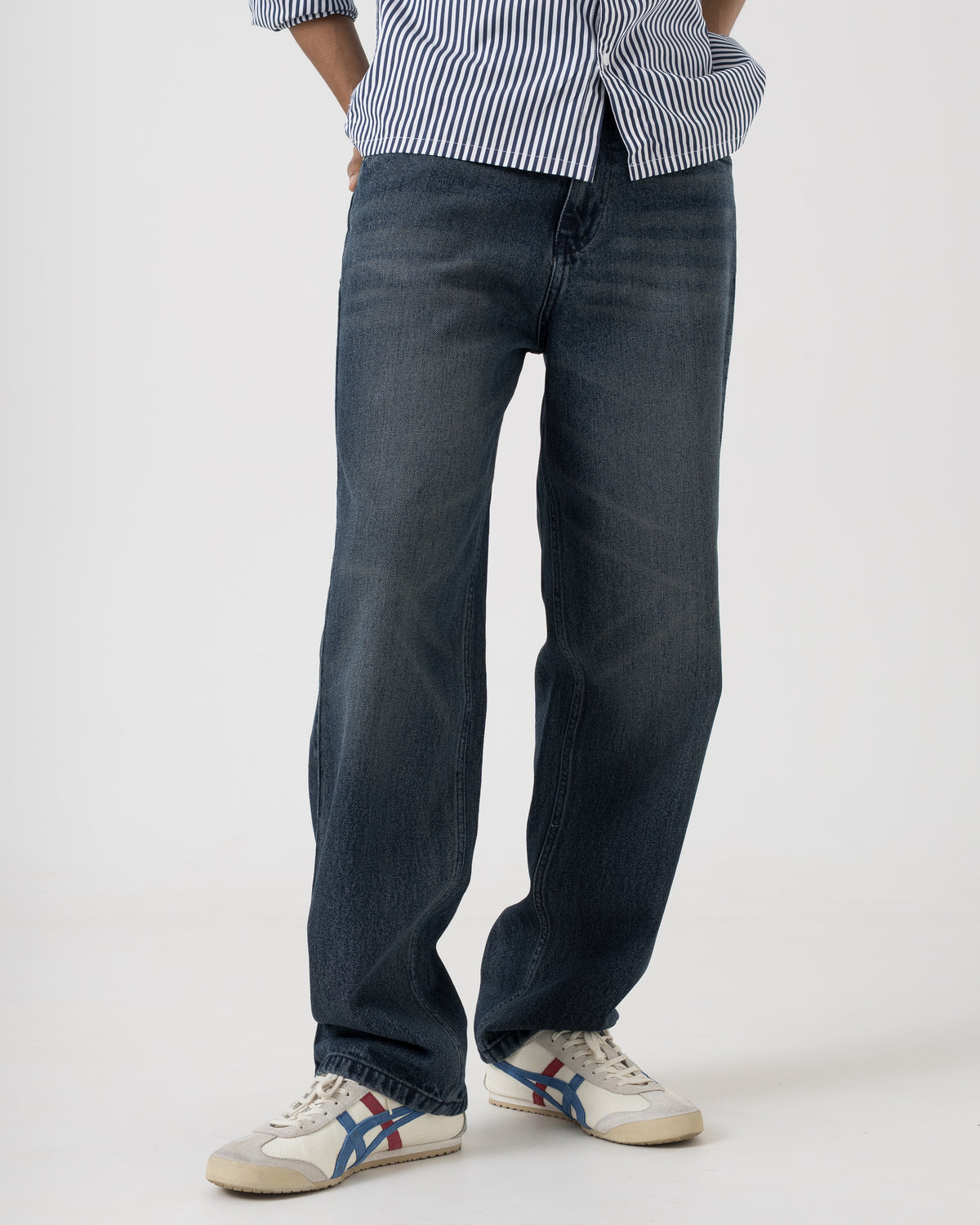 Straight Straight Fit Jeans (Dark Blue) - Image 4