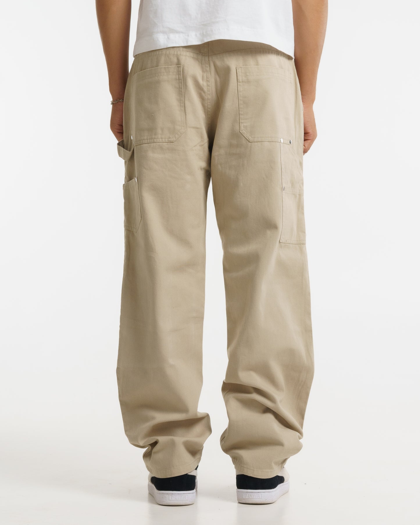 Double-knee Carpenter Pants (Beige)