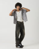 Straight Fit Jeans (Faded Black)