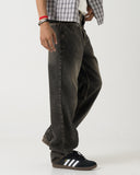 Straight Fit Jeans (Faded Black)