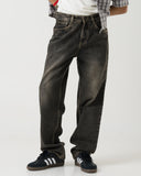 Straight Fit Jeans (Faded Black)