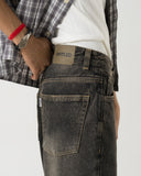 Straight Fit Jeans (Faded Black)