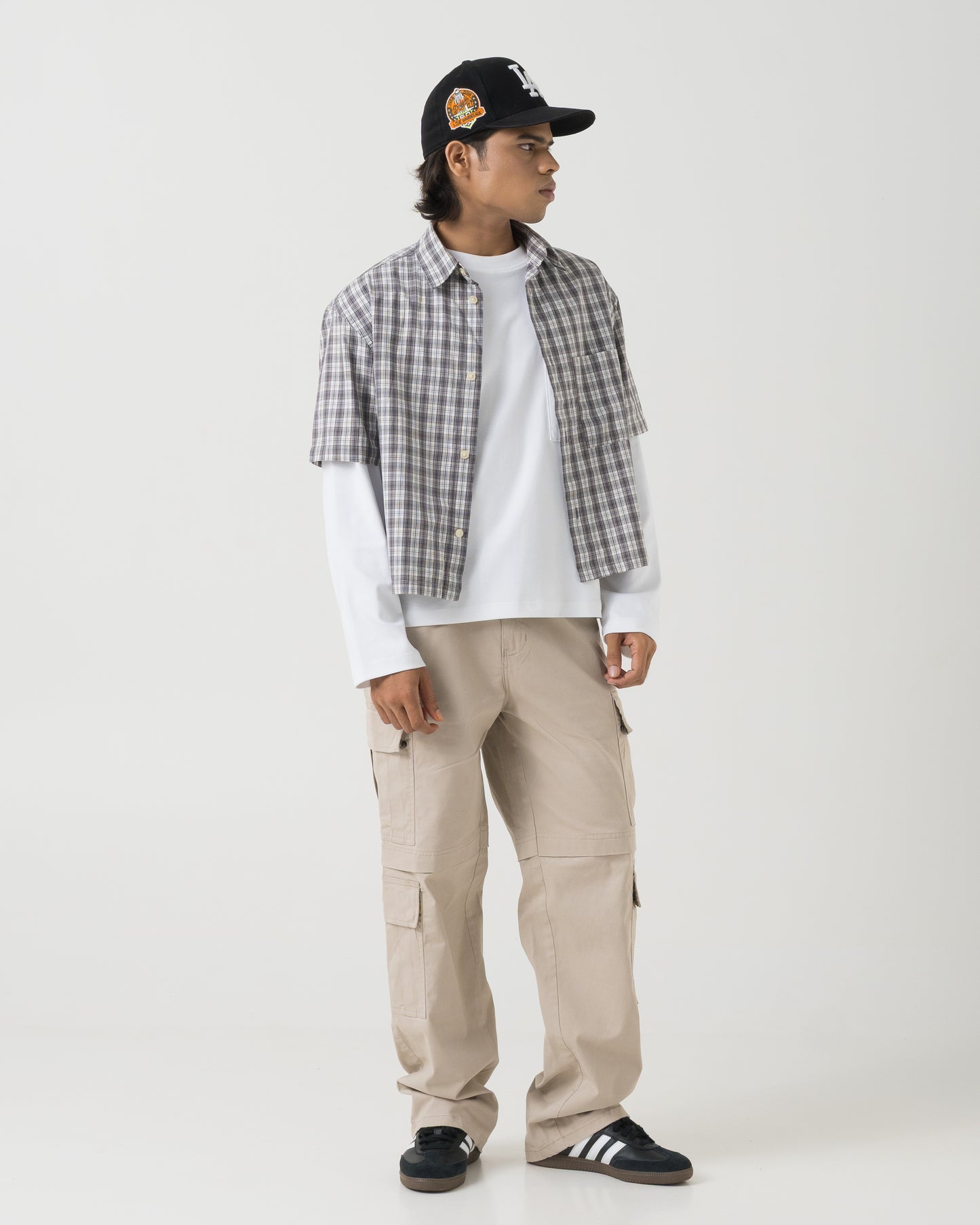 Cargo Trousers (Beige)