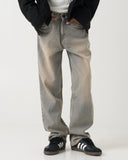 Straight Fit Jeans (Steel Blue)