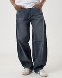 Barrel Fit Denim (Carbon Blue)