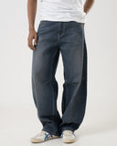 Barrel Fit Denim (Carbon Blue)