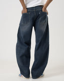 Barrel Fit Denim (Carbon Blue)