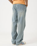 Wide Leg Denim (Mist Blue)
