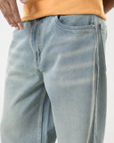 Wide Leg Denim (Mist Blue)