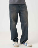 Straight Fit Jeans (Vintage Blue)
