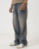 Wide Leg Denim (Ash Blue)