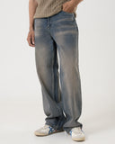 Wide Leg Denim (Ash Blue)