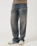 Wide Leg Denim (Ash Blue)