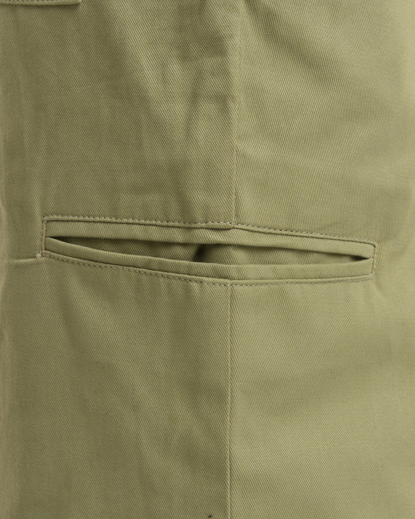 Twill Wide-Leg Pants (Pastel Green)