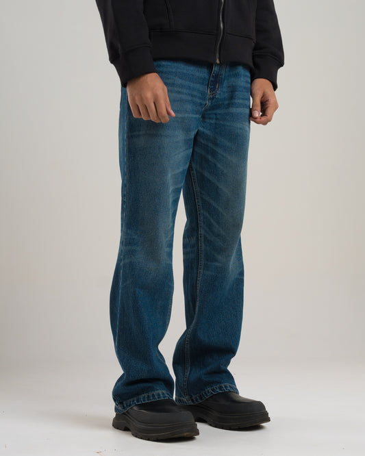 Vintage Bootcut Denim (Deep Blue)