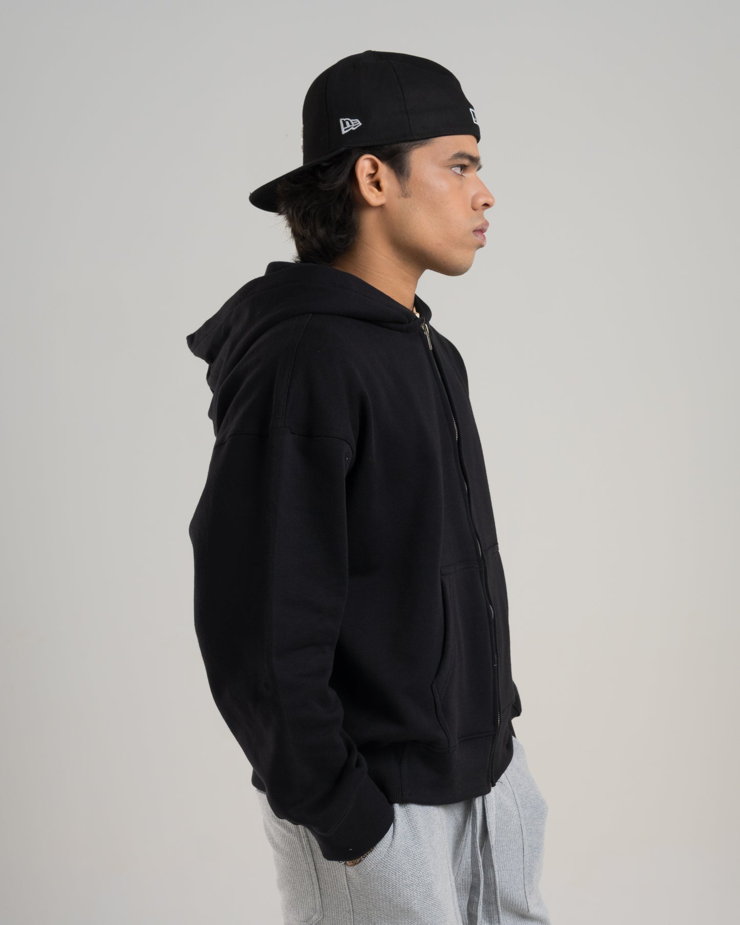 Black Zip-up Hoodie