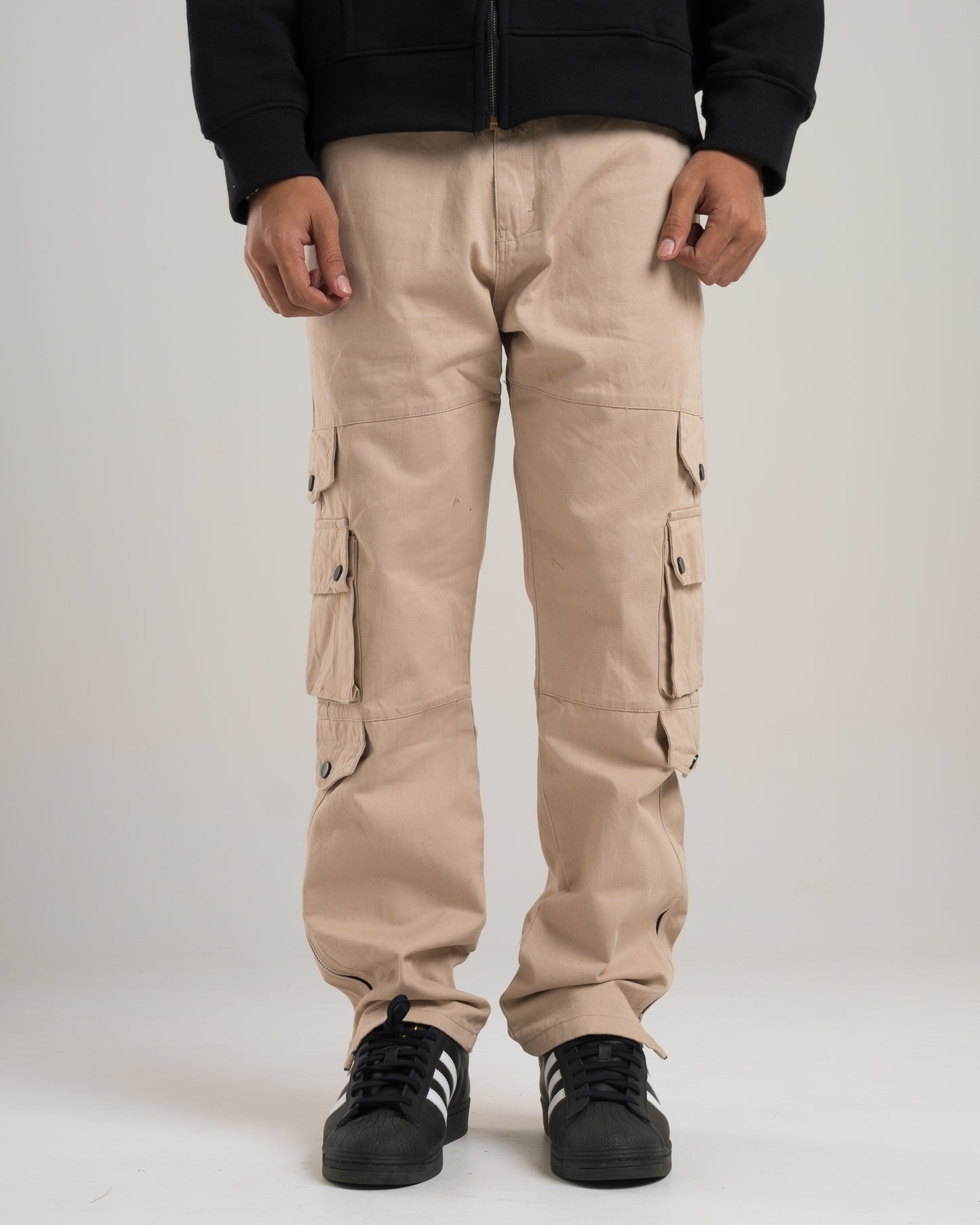 Beige Cargo Pants