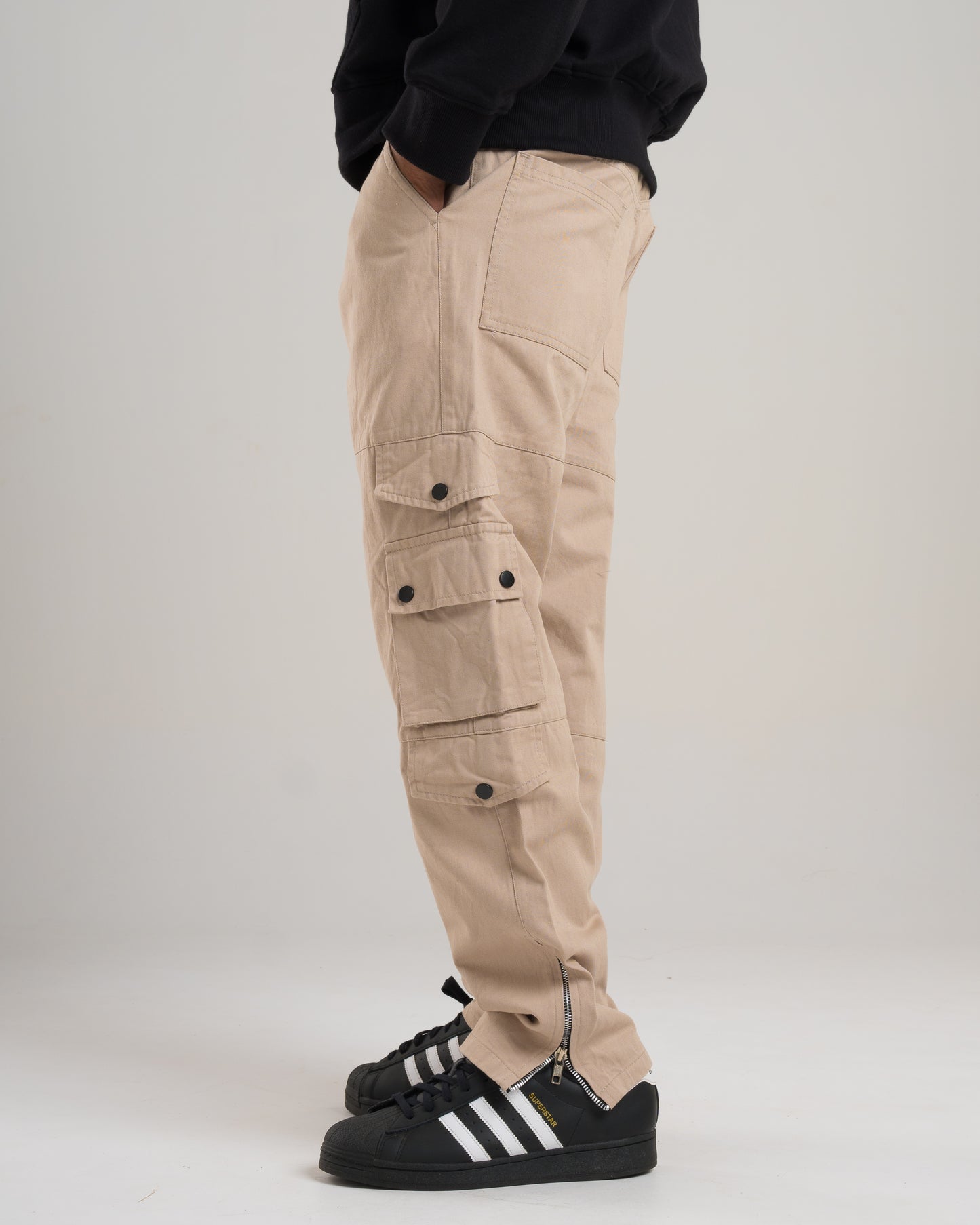 Beige Cargo Pants