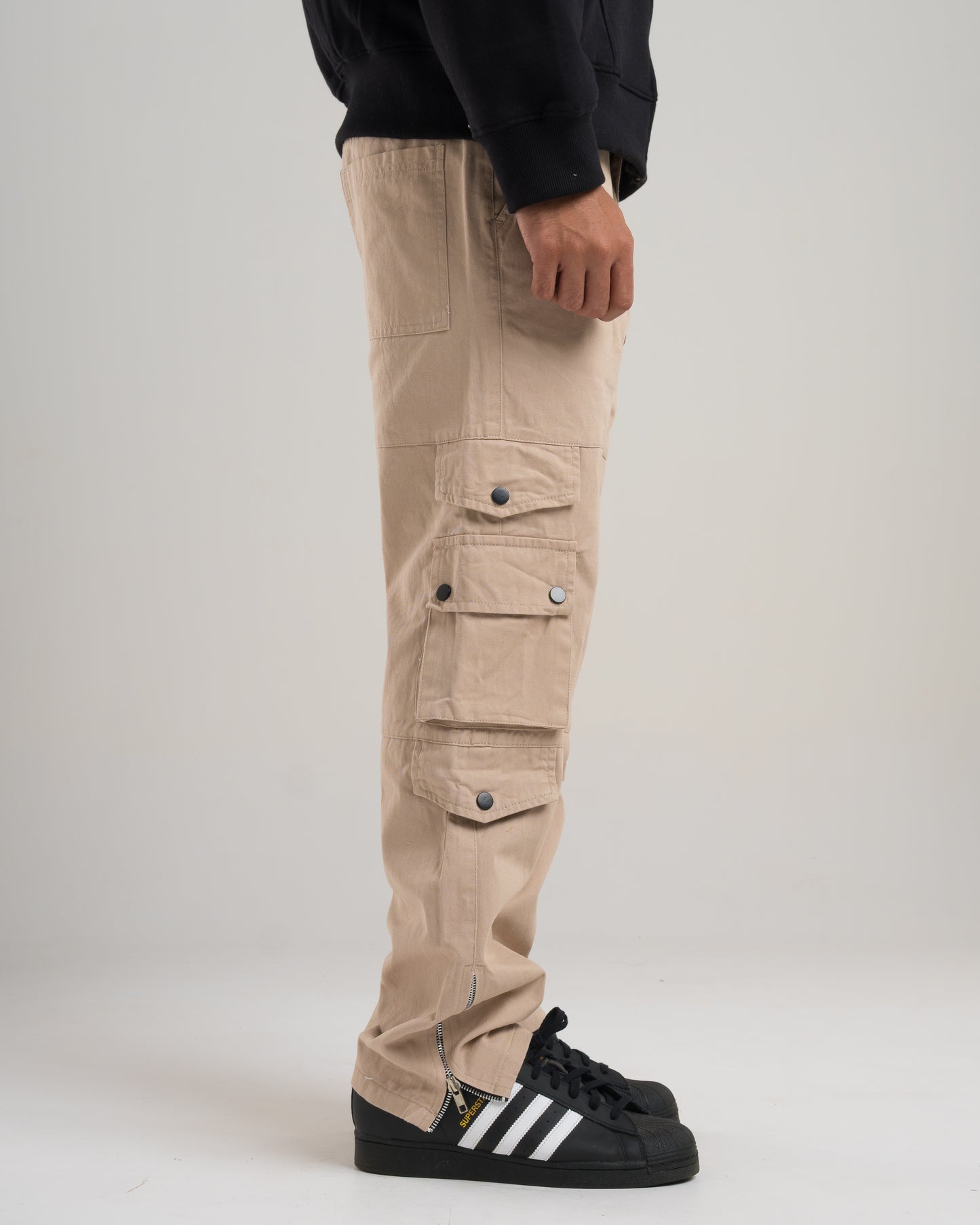 Beige Cargo Pants