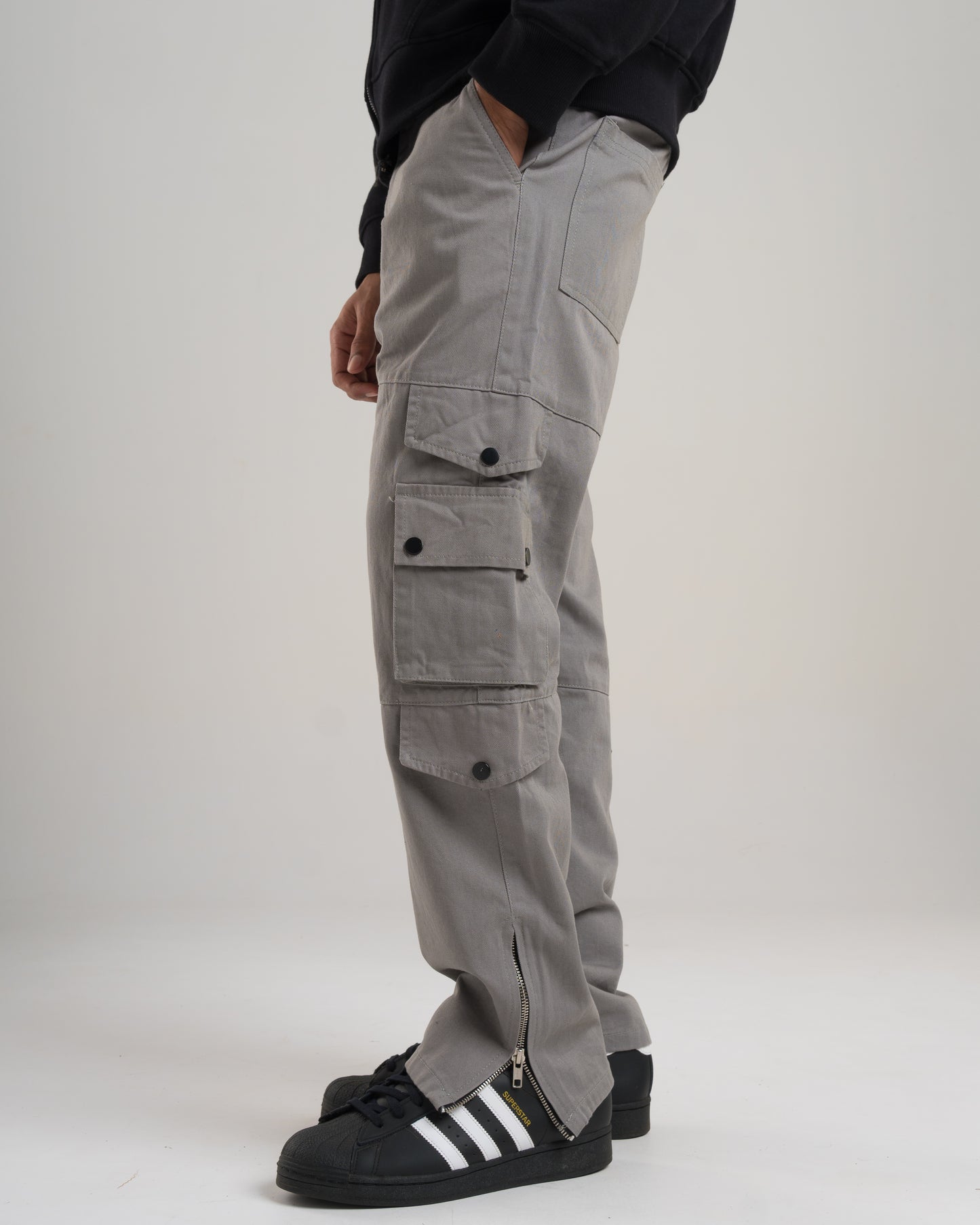 Grey Cargo Pants