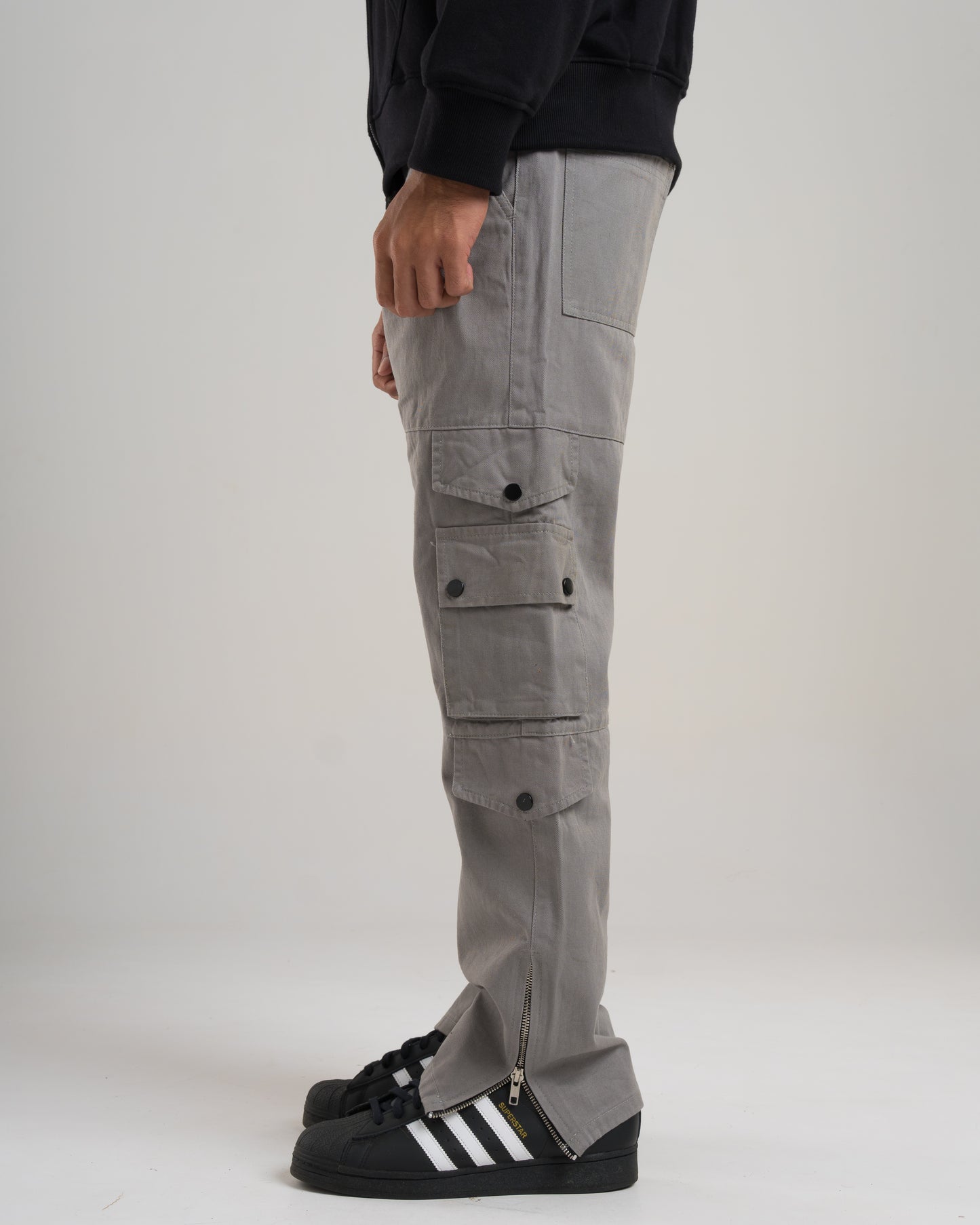 Grey Cargo Pants