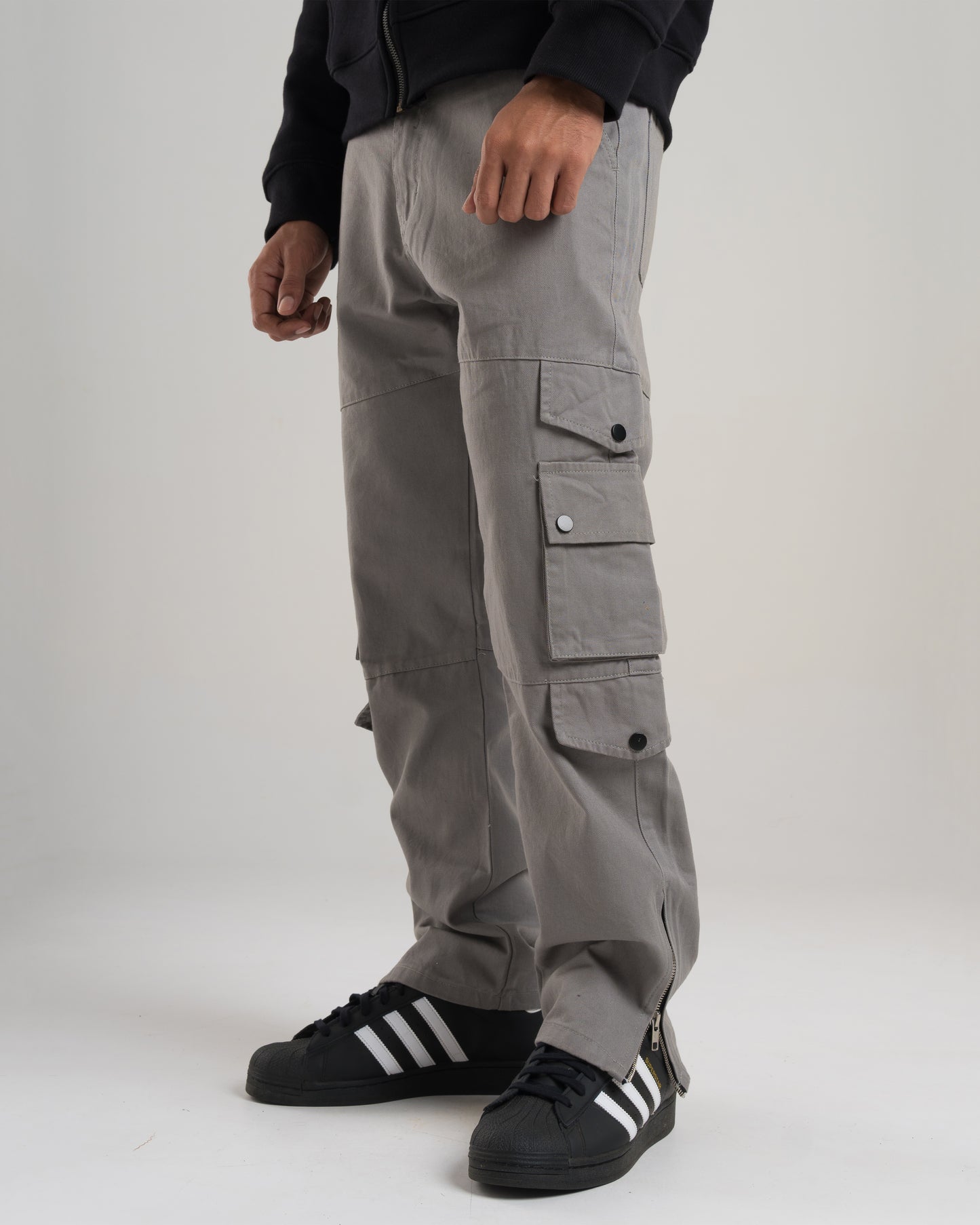 Grey Cargo Pants