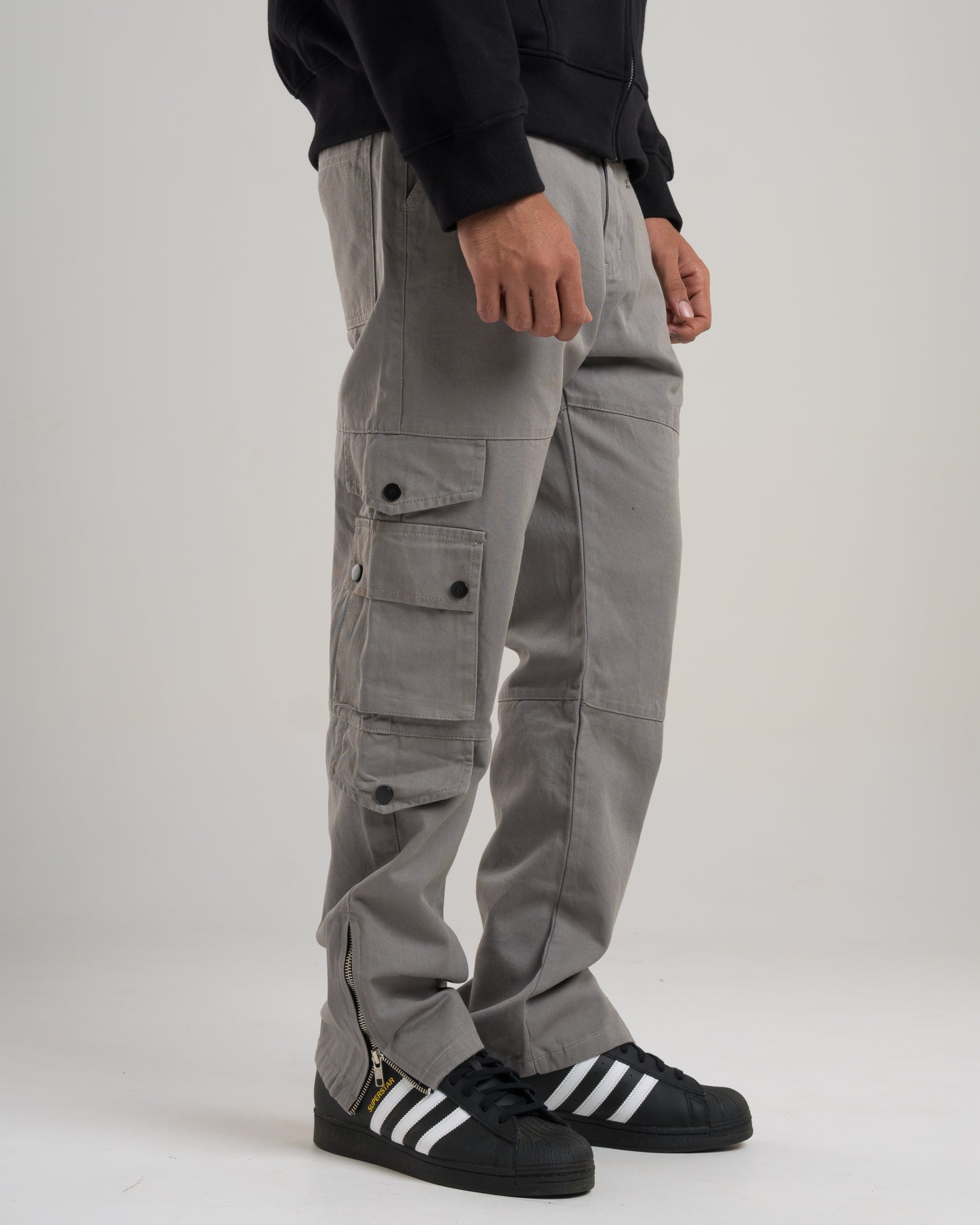 Grey Cargo Pants