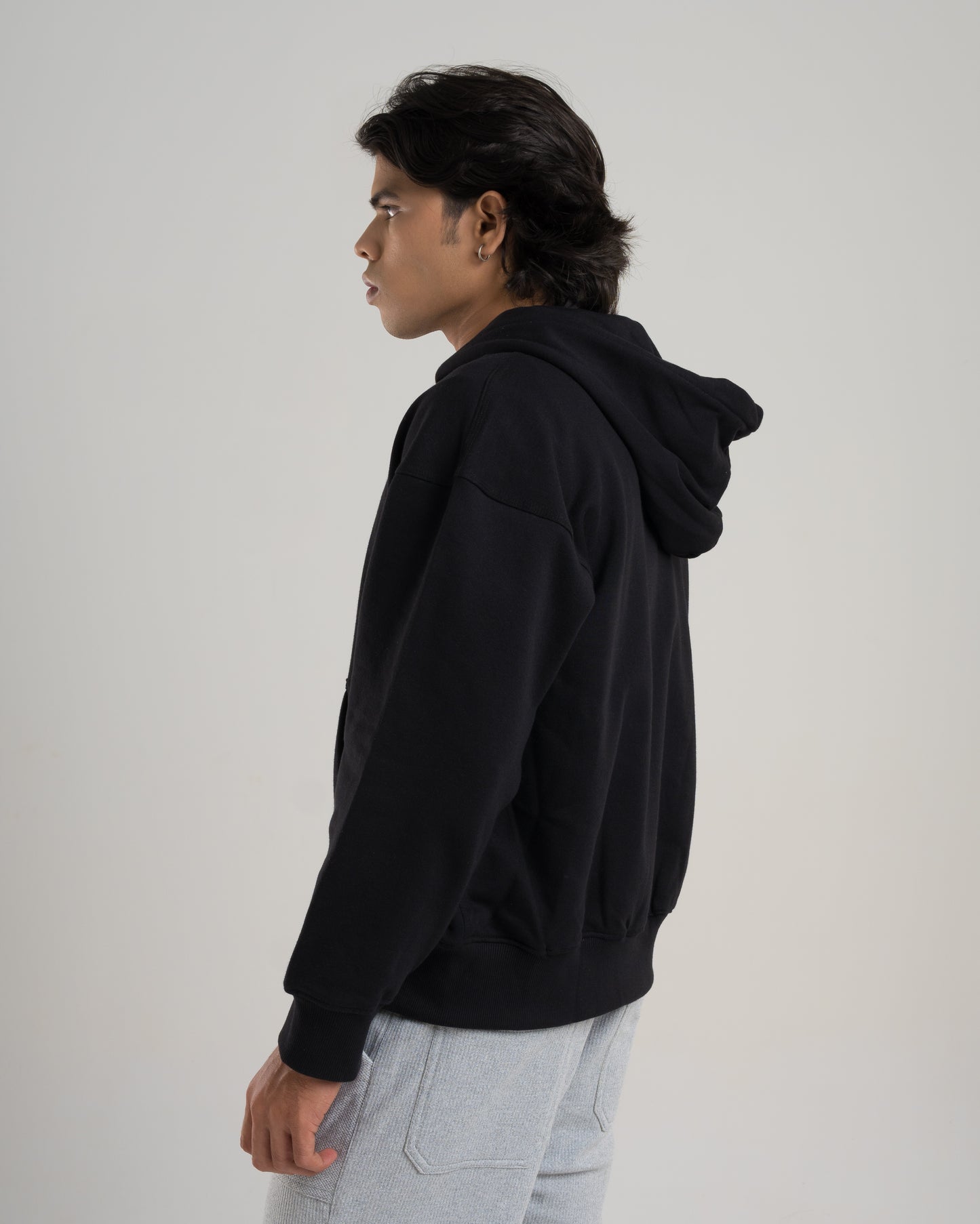 Black Zip-up Hoodie