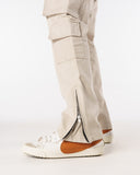 Flare Cargo Pants (Beige)