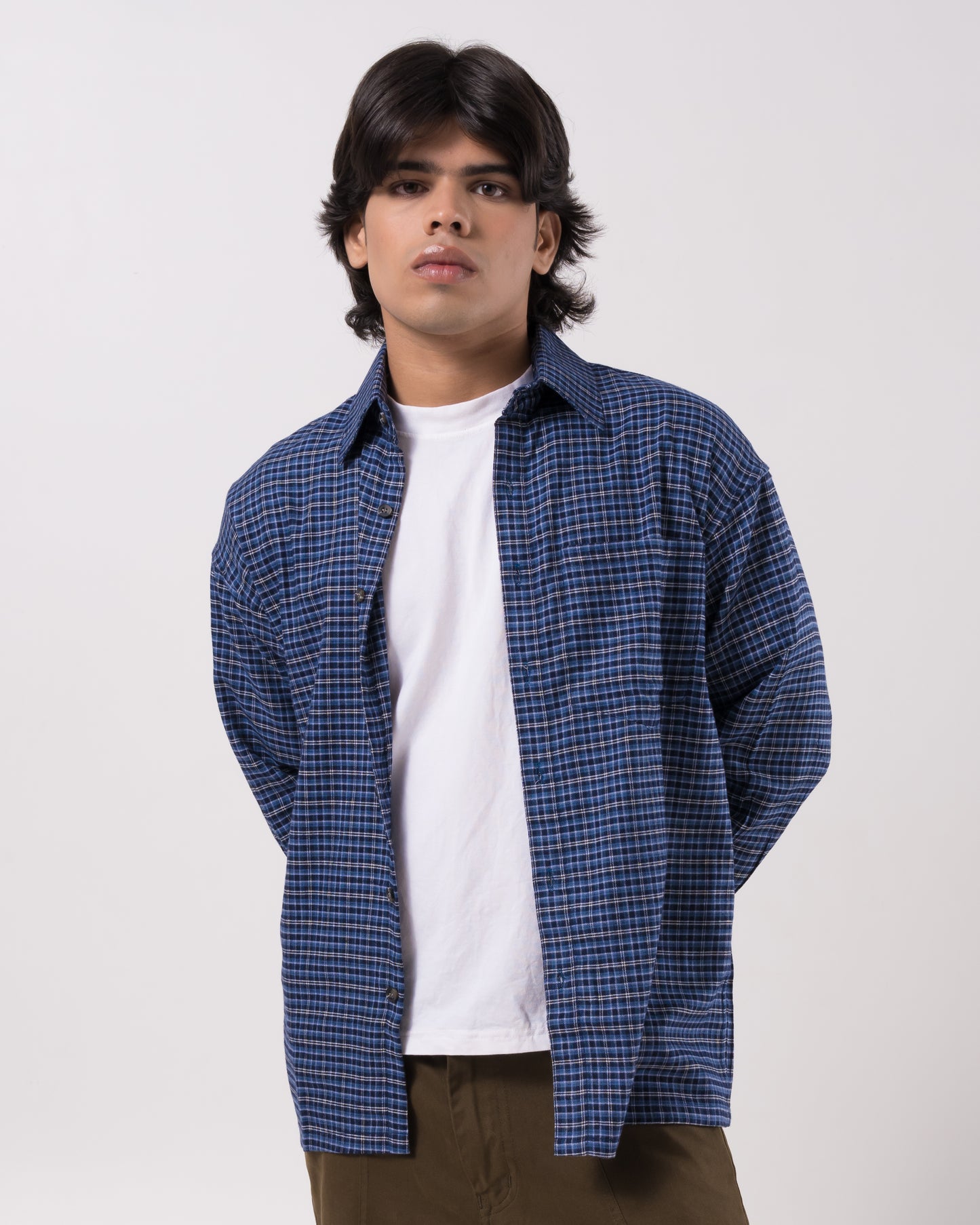 Navy Flannel Shirt