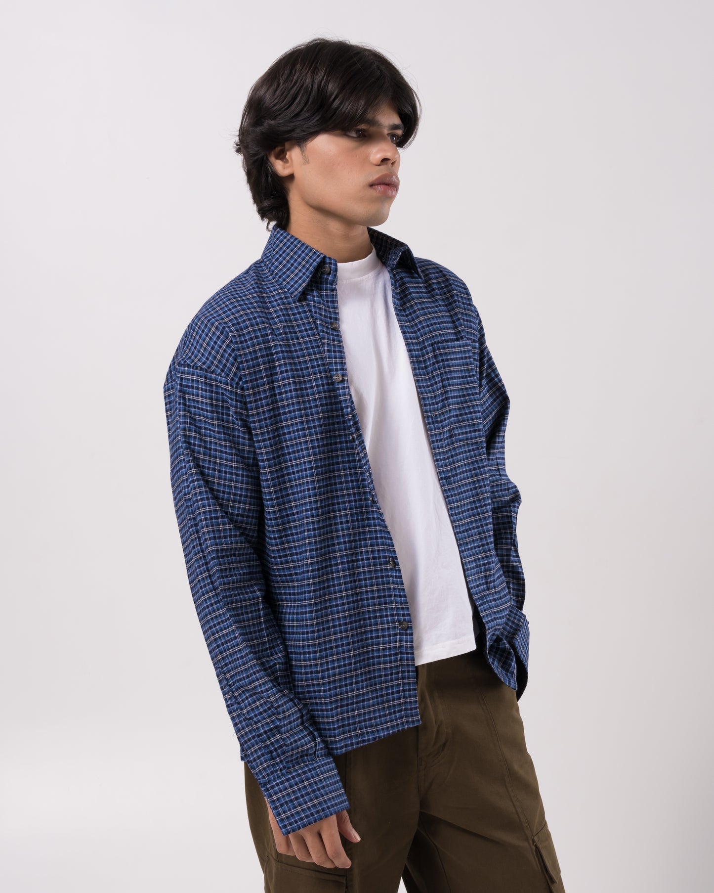 Navy Flannel Shirt