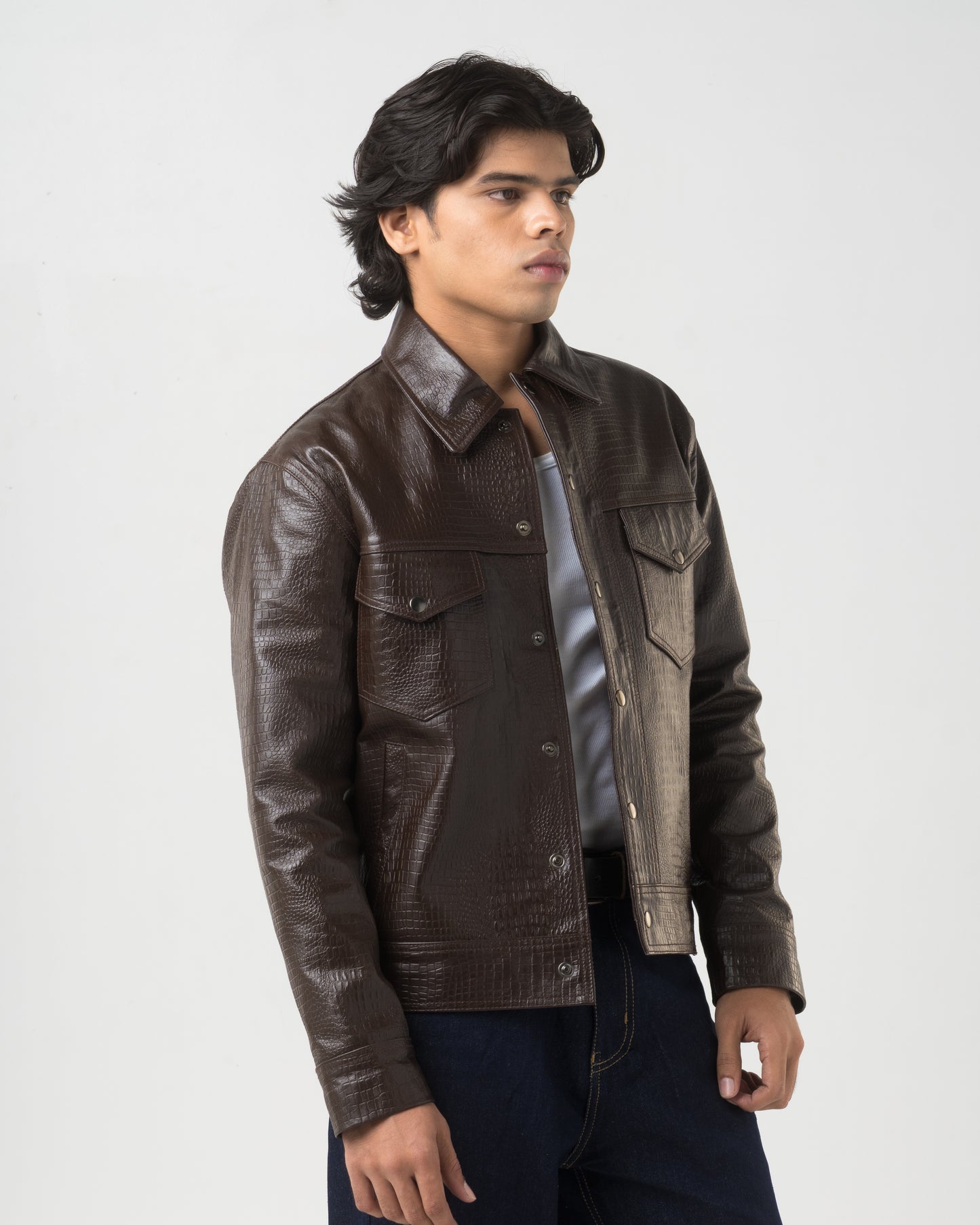 Croc Blouson (Mocha)