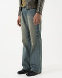 Vintage Bootcut Denim (Sun-faded Blue)