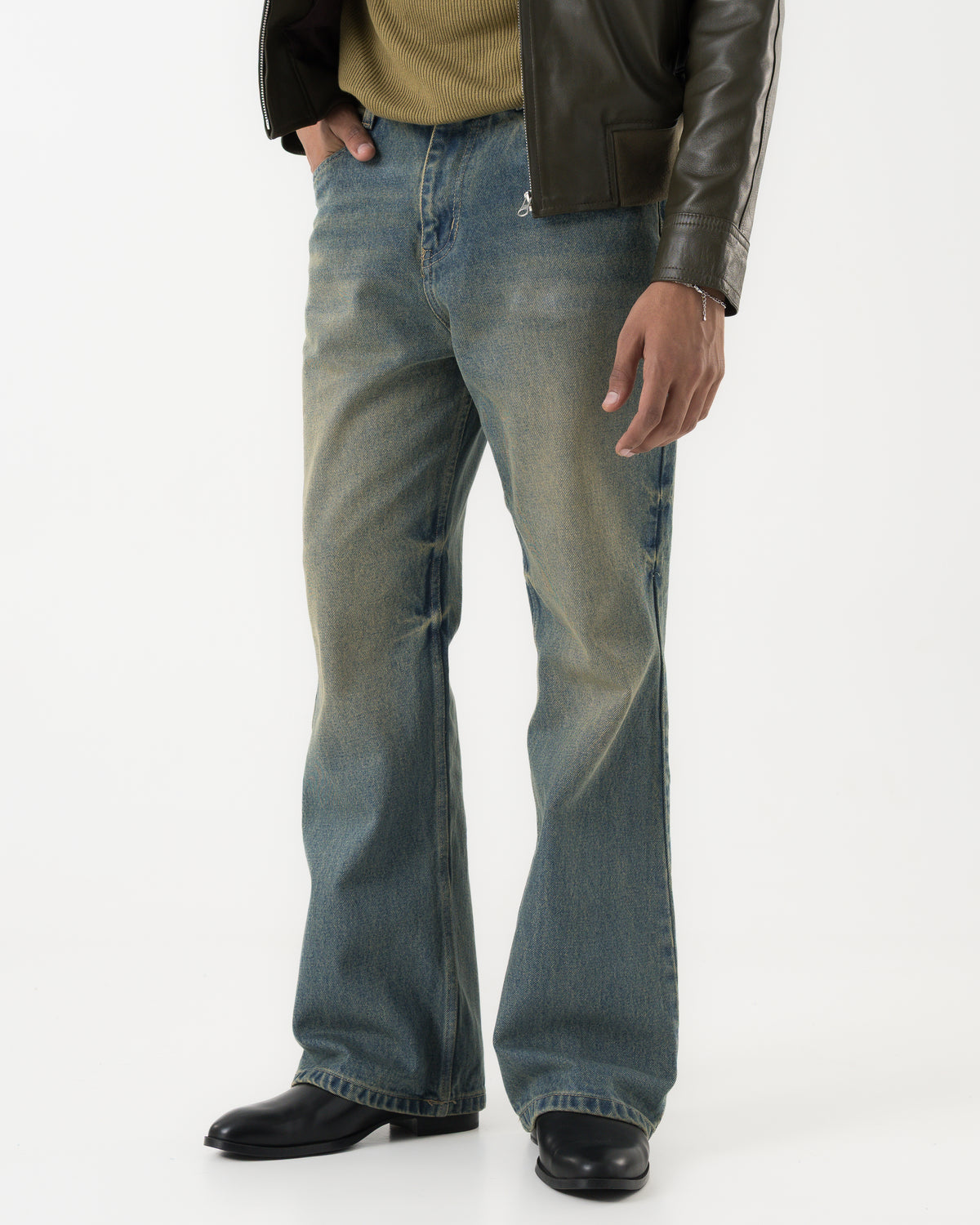 Vintage Bootcut Denim (Sun-faded Blue) - Image 5