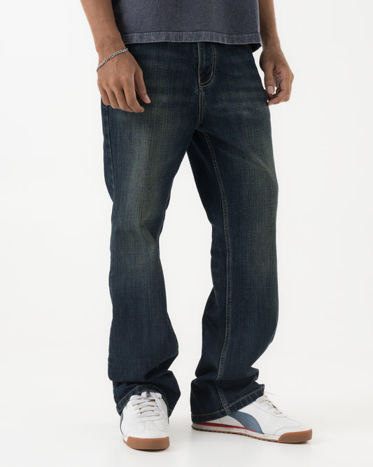 Wring Bootcut Denim (Dark Blue)