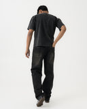 Straight Fit Jeans (Black-Brown)