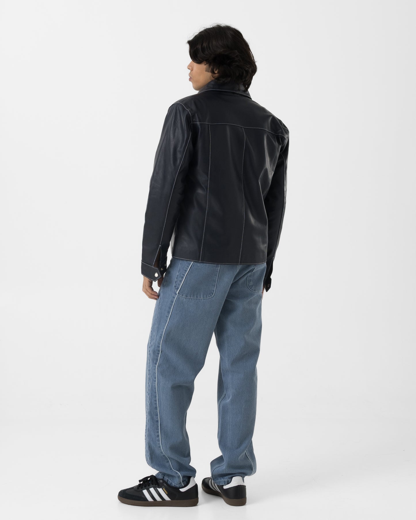 Piped Denim (Stone Blue)