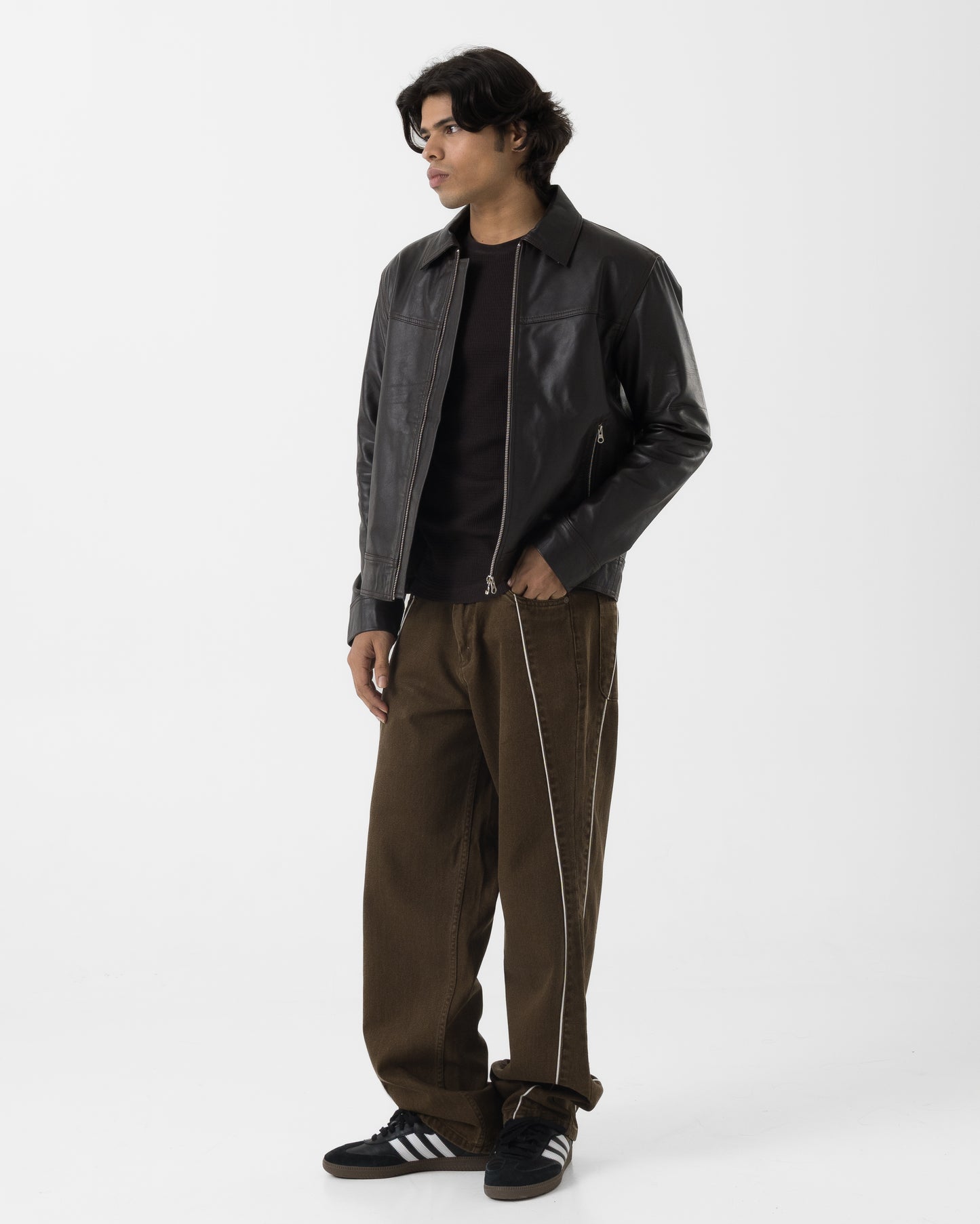 Leather Jacket (Brown)