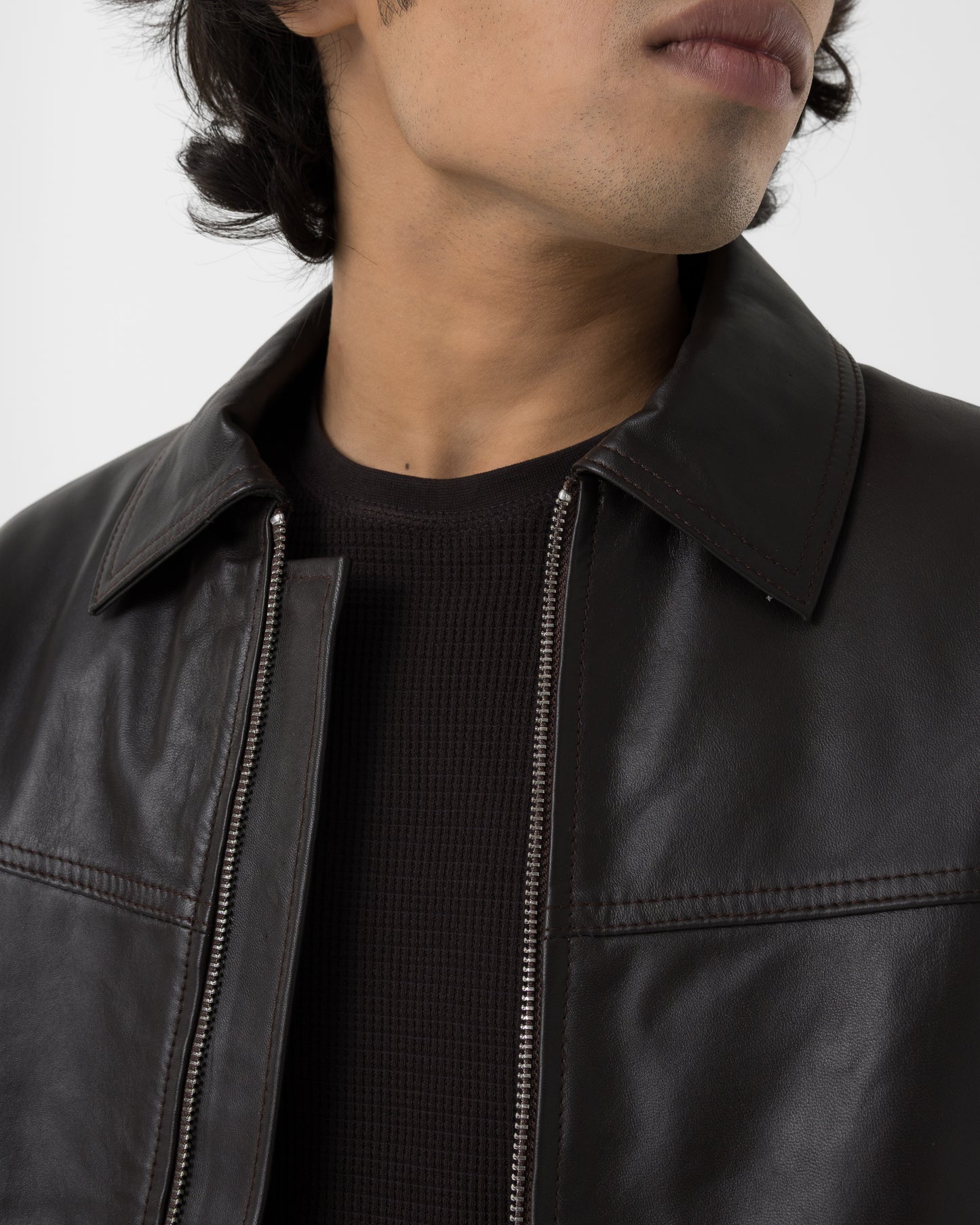 Leather Jacket (Brown)