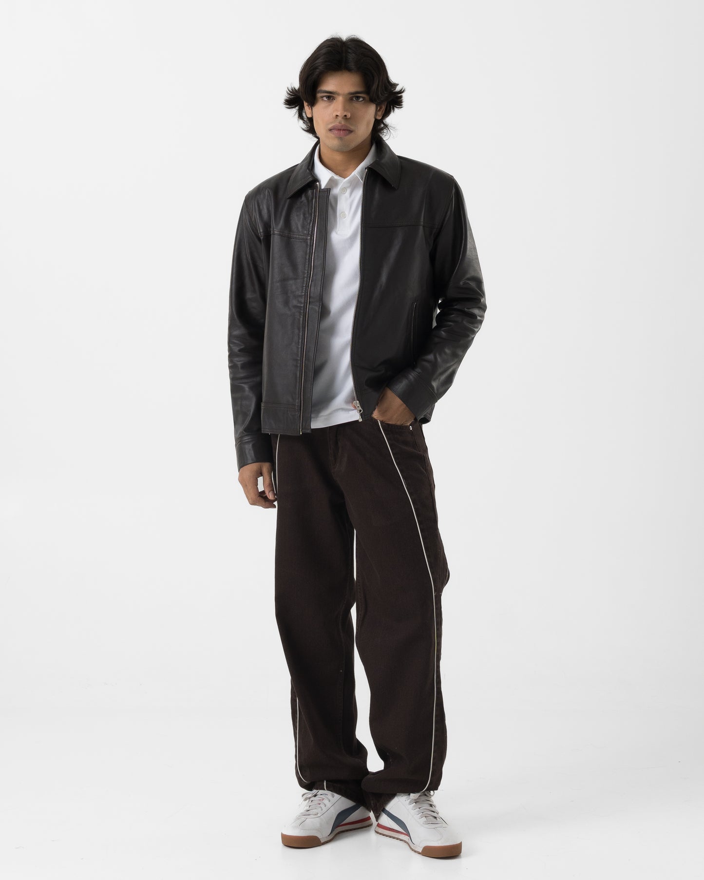 Piped Denim (Mocha)