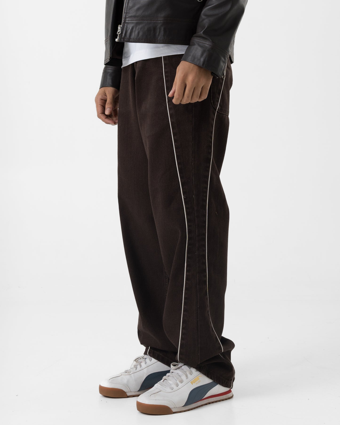 Piped Denim (Mocha)