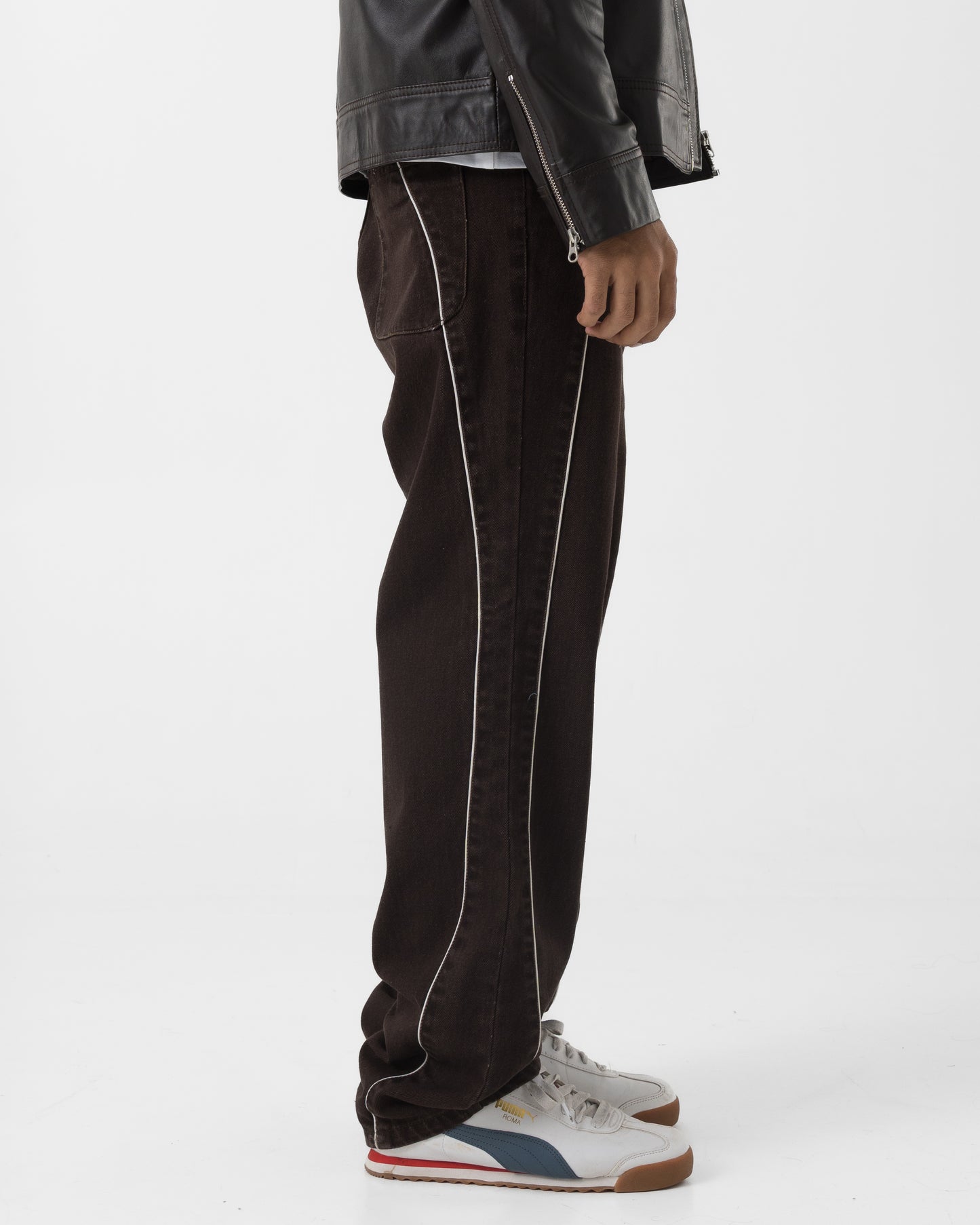 Piped Denim (Mocha)