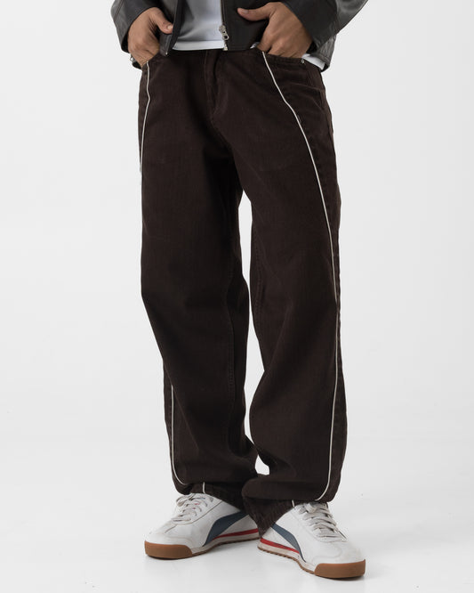 Piped Denim (Mocha)