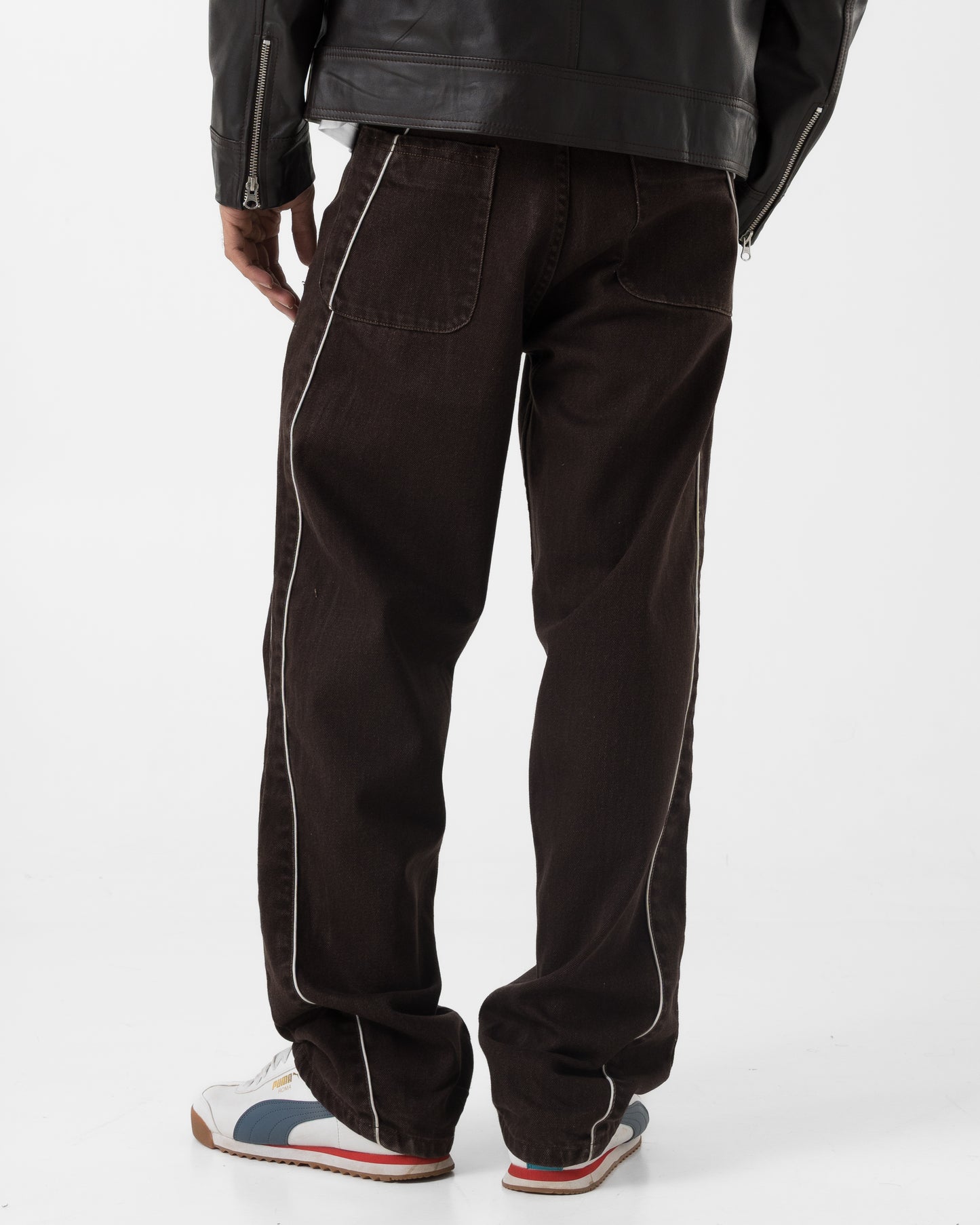 Piped Denim (Mocha)