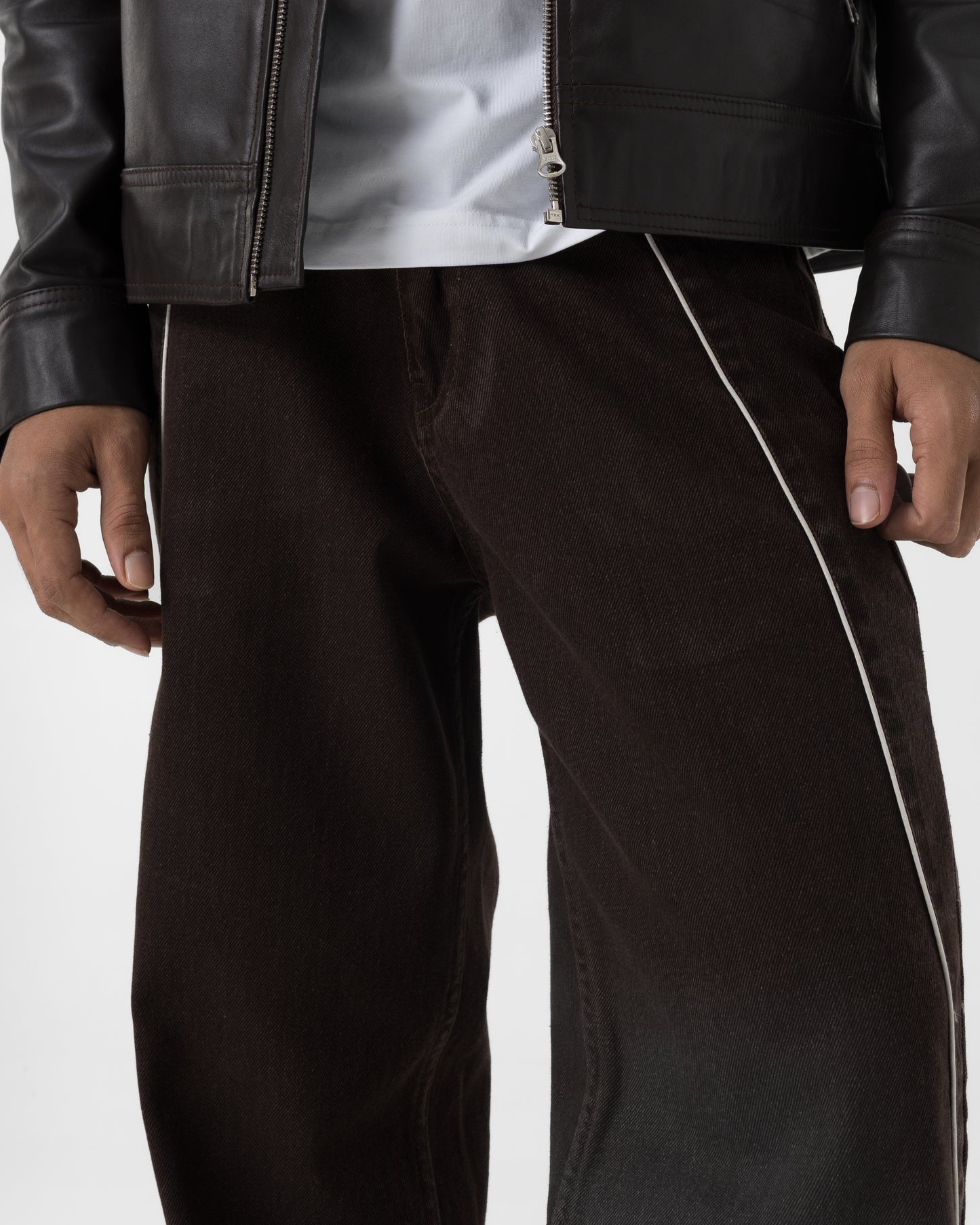Piped Denim (Mocha)