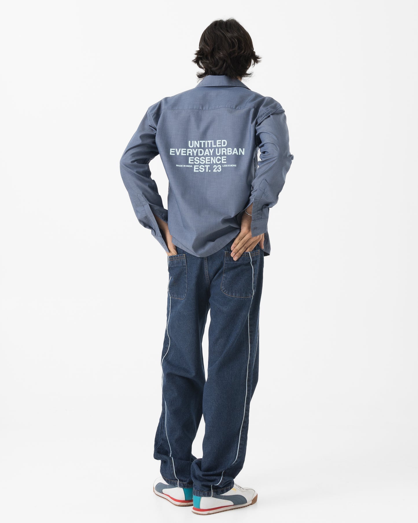 Piped Denim (Blue)
