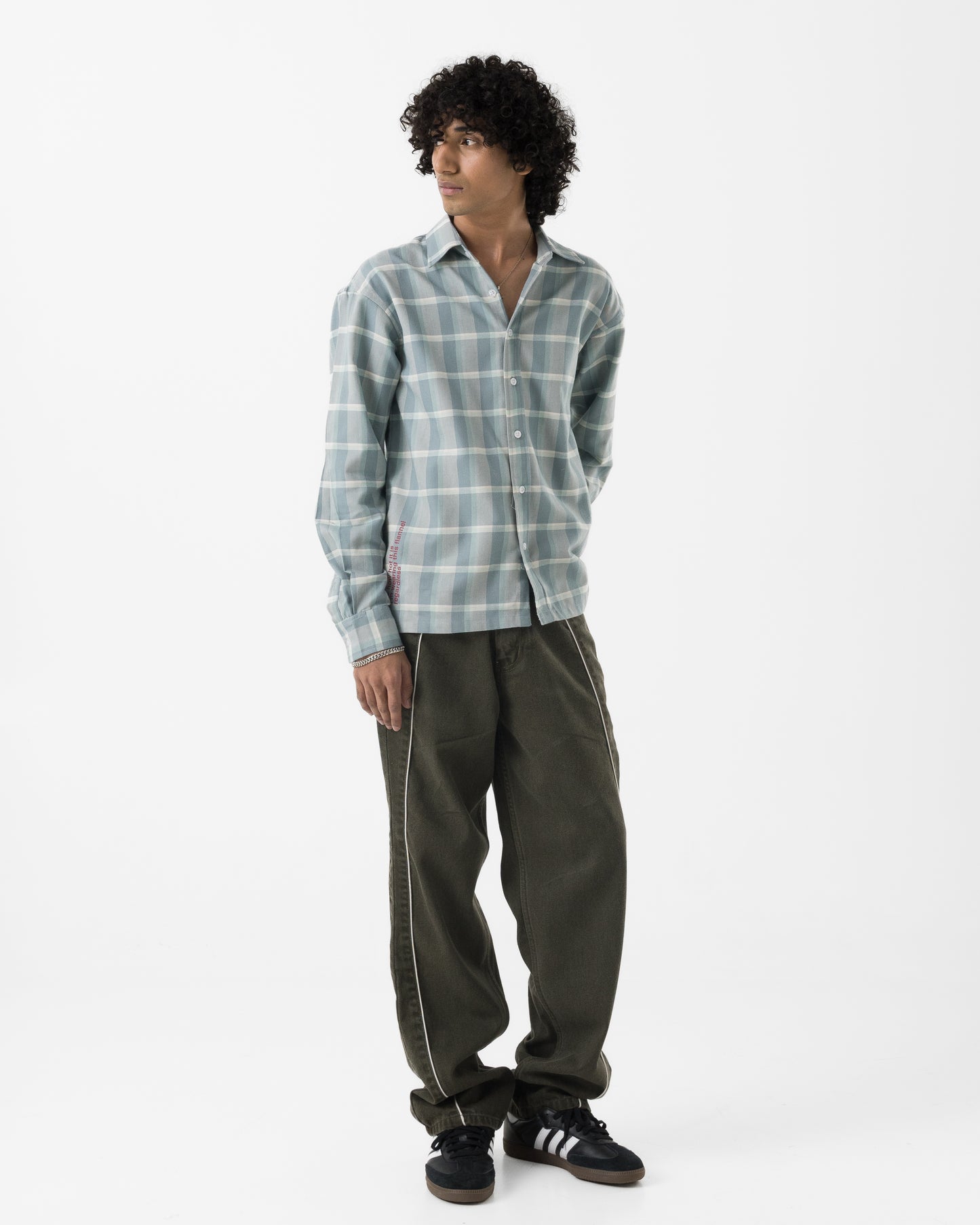 Piped Denim (Olive)